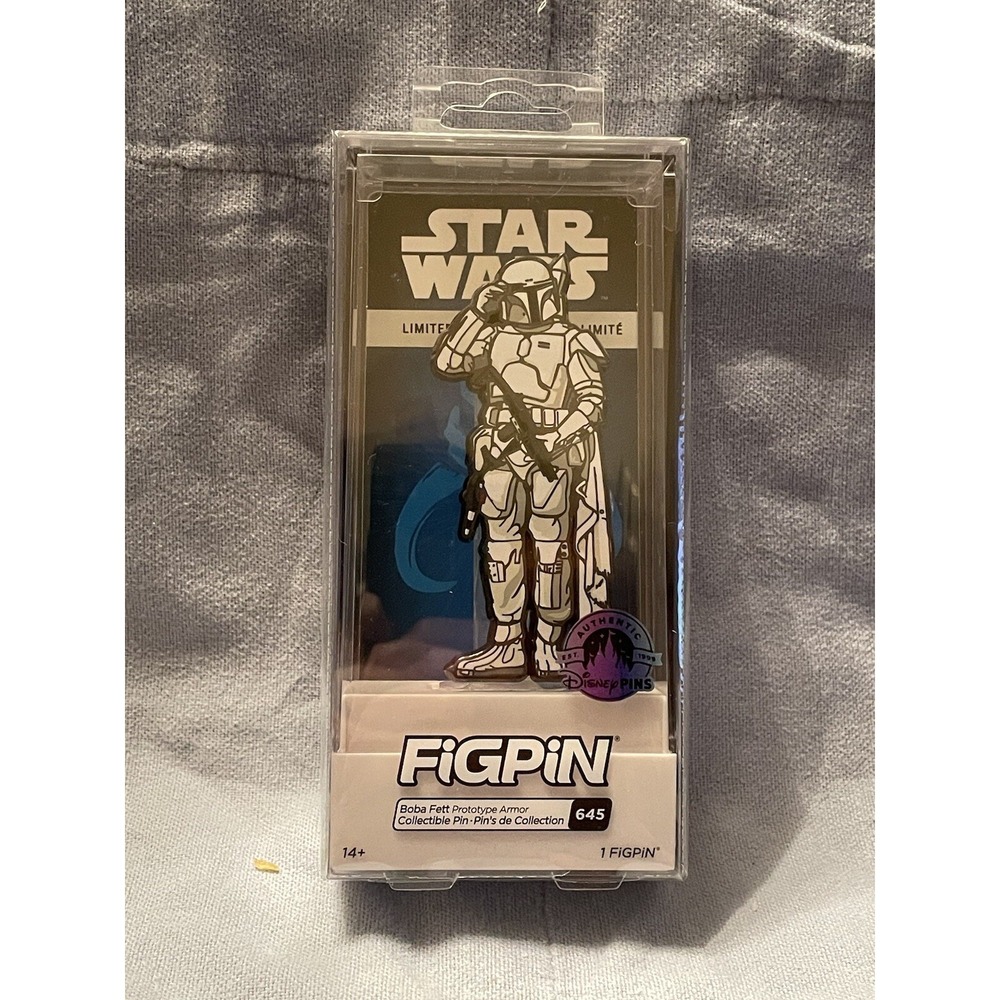 NEW Walt Disney Parks FIGPIN #645 Star Wars Boba Fett Pin Limited Release